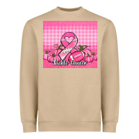 Mushroom tackle cancer pumpkins football and ribbon Heavyweight Sweatshirt - Jasminsmagicworld