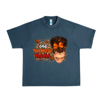 Midnight Navy one thankful mama Urban Heavy Tee - MaliasSmallBusiness