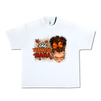 White one thankful mama Urban Heavy Tee - MaliasSmallBusiness