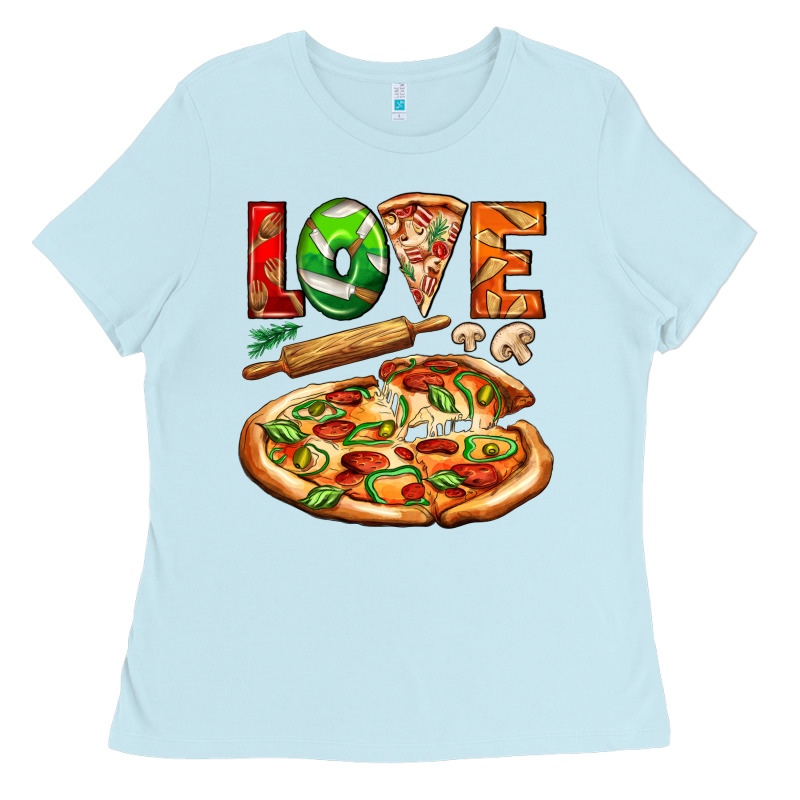 Love Pizza Ladies Tee by AdoDesignShop | Teevron