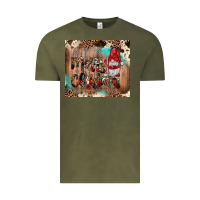 Vintage Olive merry christmas gnome Vintage Tee - JahusDesignShop
