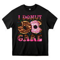 Black i donut care Heavy Core Tee - AdoDesignShop