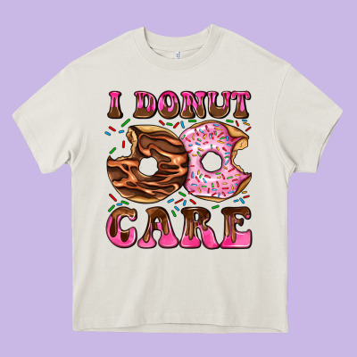 I Donut Care Heavy Core Tee Designed By Adodesignshop