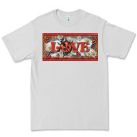 Dove Grey love ladybug    license plate template Premium Tee - BarkalooDesign