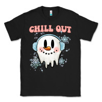 Black chill out christmas snowman Classic Tee - MaliasSmallBusiness