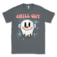 Charcoal Heather chill out christmas snowman Classic Tee - MaliasSmallBusiness