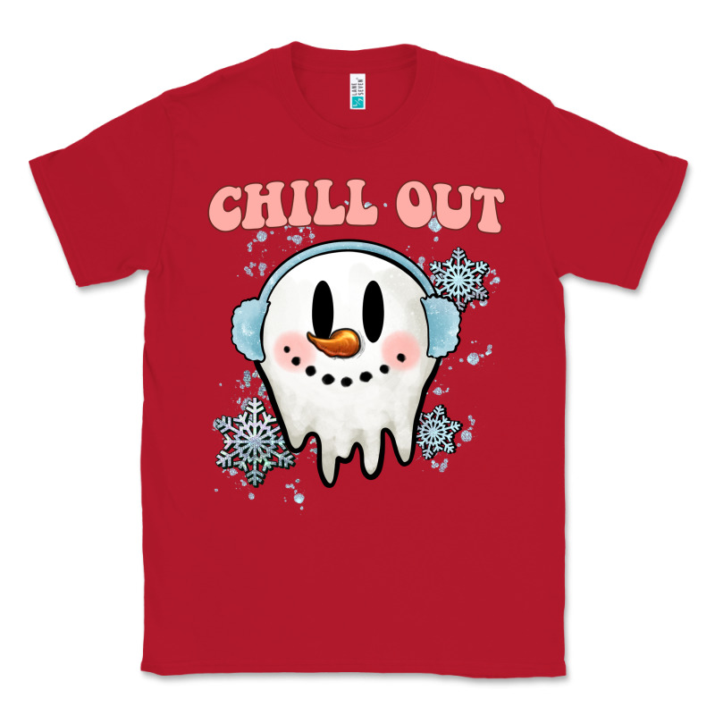 Chill Out Christmas Snowman Classic Tee by MaliasSmallBusiness | Teevron