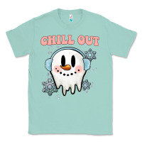 Seafoam chill out christmas snowman Classic Tee - MaliasSmallBusiness