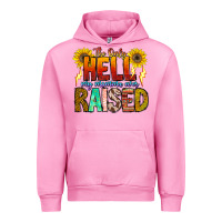 Fuchsia Pink The Only Hell My Momma Ever Urban Hoodie - CowhideDigitalArt