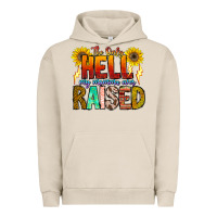 Pigment French Oak The Only Hell My Momma Ever Urban Hoodie - CowhideDigitalArt
