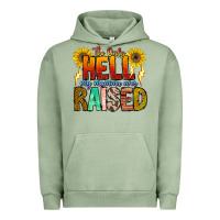 Pigment Oil Green The Only Hell My Momma Ever Urban Hoodie - CowhideDigitalArt