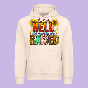 The Only Hell My Momma Ever Urban Hoodie Designed By Cowhidedigitalart