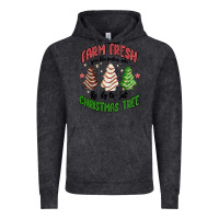 Vintage Black farm fresh christmas tree Vintage Hoodie - MaliasSmallBusiness