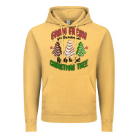 Vintage Mustard farm fresh christmas tree Vintage Hoodie - MaliasSmallBusiness