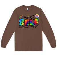 Chestnut self love tie dye Long Sleeve Tee - Artiststas