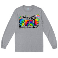 Heather Grey self love tie dye Long Sleeve Tee - Artiststas