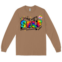 Toasted Coconut self love tie dye Long Sleeve Tee - Artiststas