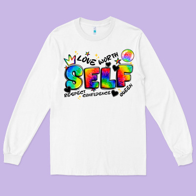 Self Love Tie Dye Long Sleeve Tee Designed By Artiststas