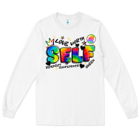 White self love tie dye Long Sleeve Tee - Artiststas