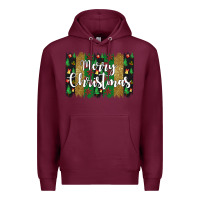Burgundy merry christmas Premium Hoodie - JahusDesignShop