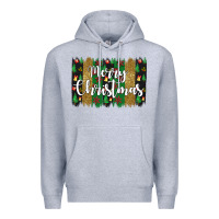 Heather Grey merry christmas Premium Hoodie - JahusDesignShop