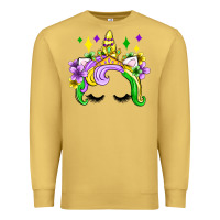 Antique Gold unicorn mardi gras olivia Premium Sweatshirt - OliviaCreatesArt