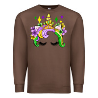 Chestnut unicorn mardi gras olivia Premium Sweatshirt - OliviaCreatesArt