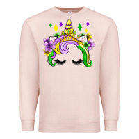 Unicorn Mardi Gras Olivia Premium Sweatshirt | Teevron