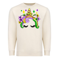 Sandshell unicorn mardi gras olivia Premium Sweatshirt - OliviaCreatesArt