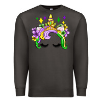 Smoke unicorn mardi gras olivia Premium Sweatshirt - OliviaCreatesArt