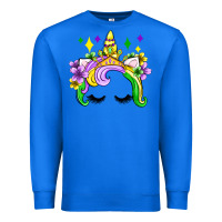 True Royal unicorn mardi gras olivia Premium Sweatshirt - OliviaCreatesArt
