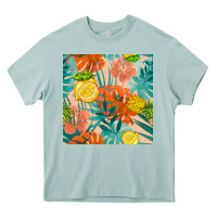 Arona pineapple and lemon seamless pattern Heavy Core Tee - BundleAndBundleShop