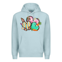 Blue Mist Easter heart Easter Day Premium Hoodie - CowGirlArtShop