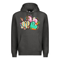 Charcoal Heather Easter heart Easter Day Premium Hoodie - CowGirlArtShop