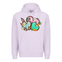 Lilac Easter heart Easter Day Premium Hoodie - CowGirlArtShop