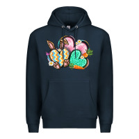 Navy Easter heart Easter Day Premium Hoodie - CowGirlArtShop