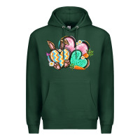 Sports Green Easter heart Easter Day Premium Hoodie - CowGirlArtShop