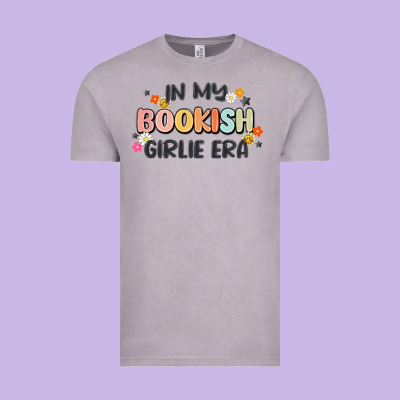 In My Bookish Girlie Era Vintage Tee Designed By Maliassmallbusiness