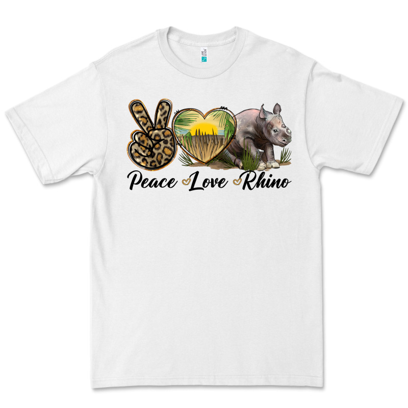 Peace Love Rhino Premium Tee by LillyAllenDesigns | Teevron