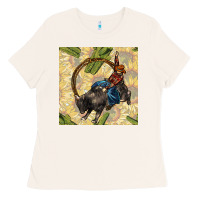 Bone rodeo seamless pattern Ladies Tee - BundleAndBundleShop