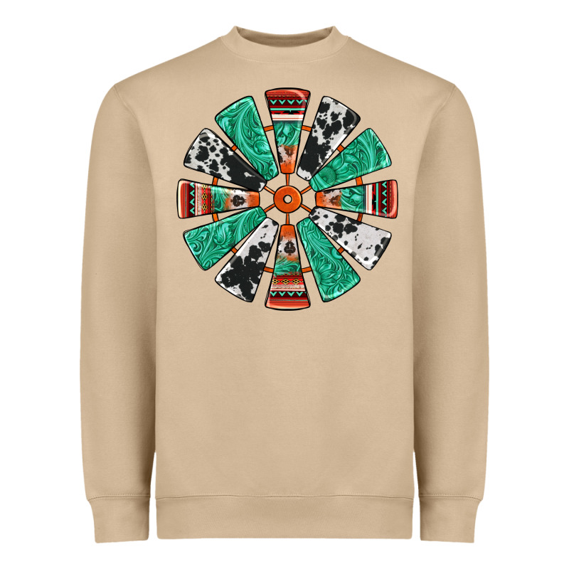 Western Windmill Heavyweight Sweatshirt by Jasminsmagicworld | Teevron