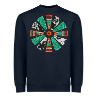 Navy western windmill Heavyweight Sweatshirt - Jasminsmagicworld