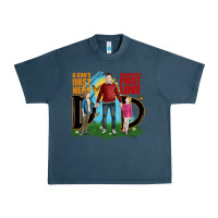 Midnight Navy a sons first hero a daughters first love Urban Heavy Tee - JahusDesignShop