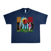 Navy a sons first hero a daughters first love Urban Heavy Tee - JahusDesignShop