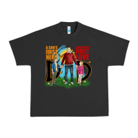Pigment Black a sons first hero a daughters first love Urban Heavy Tee - JahusDesignShop