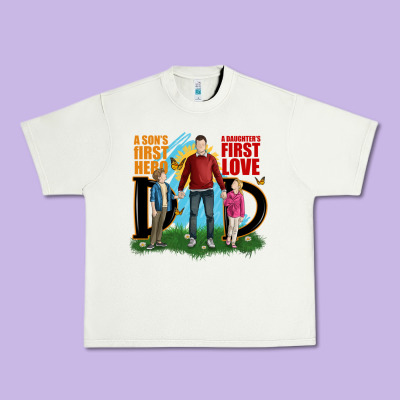 A Sons First Hero A Daughters First Love Urban Heavy Tee Designed By Jahusdesignshop