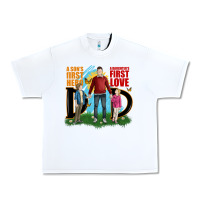 White a sons first hero a daughters first love Urban Heavy Tee - JahusDesignShop