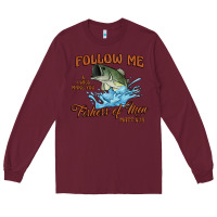 Burgundy fishers of men Long Sleeve Tee - Artiststas