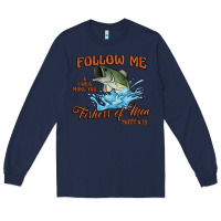 Navy fishers of men Long Sleeve Tee - Artiststas