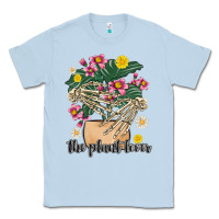 Dusty Blue the plant lover Classic Tee - MaliasSmallBusiness